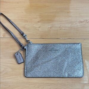 Coach wristlet wallet glitter